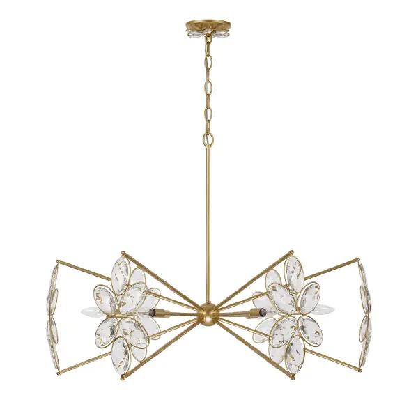 Marbella 6-Light Chandelier in Gold Shimmer by Breegan Jane - Image 2