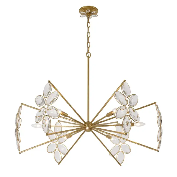 Marbella 6-Light Chandelier in Gold Shimmer by Breegan Jane - Image 4