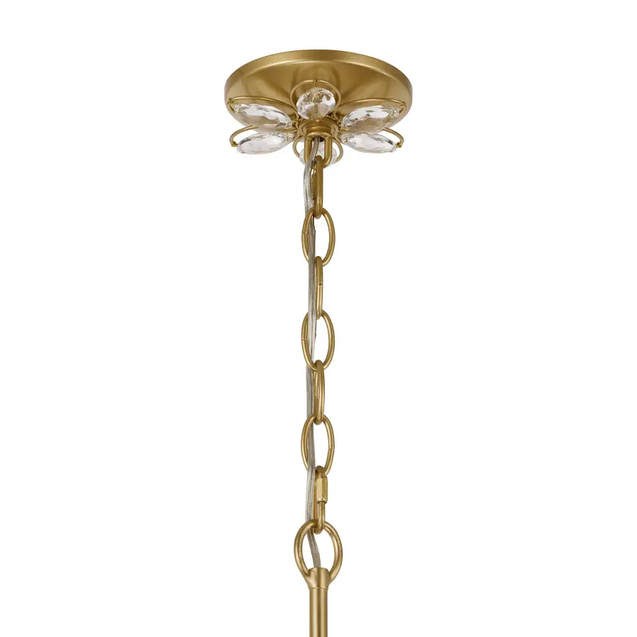 Marbella 6-Light Chandelier in Gold Shimmer by Breegan Jane - Image 6