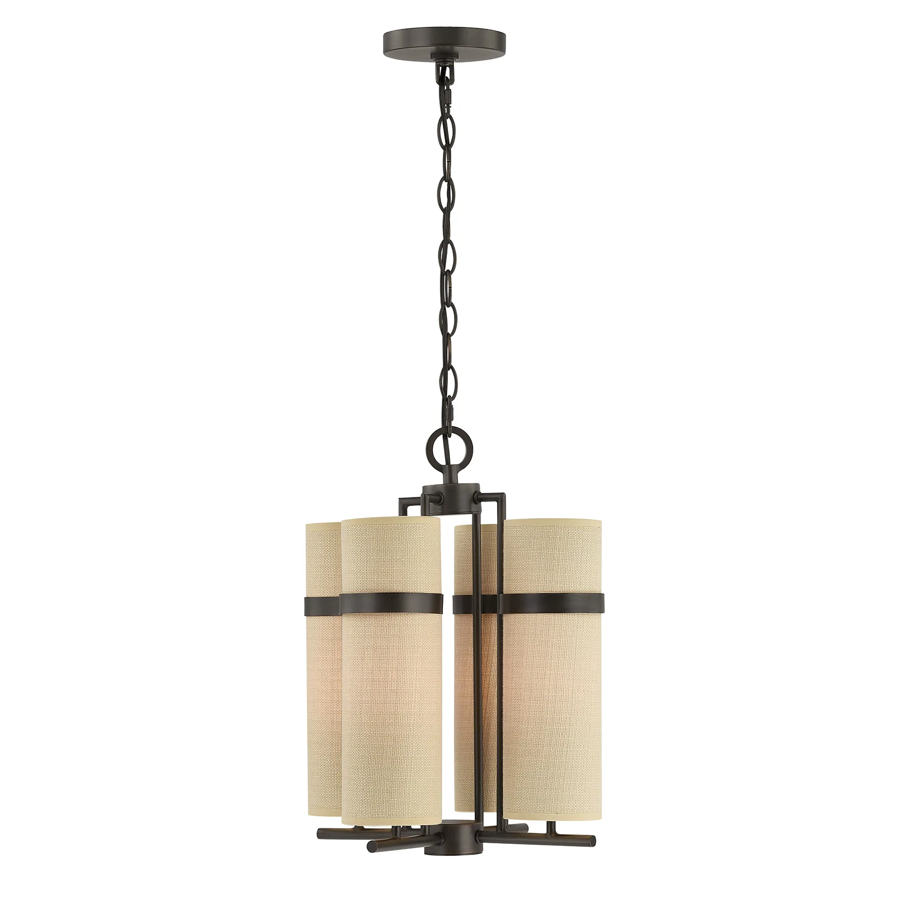 Weston Four Light Chandelier in Mediterranean Bronze