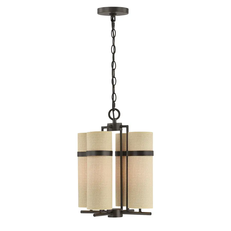 Weston 4-Light Chandelier in Mediterranean Bronze by Dann Foley - Image 1