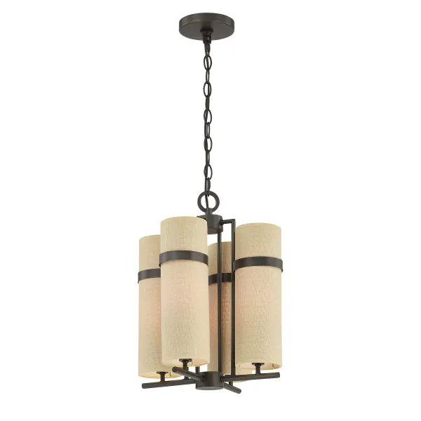 Weston 4-Light Chandelier in Mediterranean Bronze by Dann Foley - Image 3