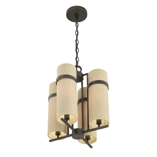Weston 4-Light Chandelier in Mediterranean Bronze by Dann Foley - Image 4