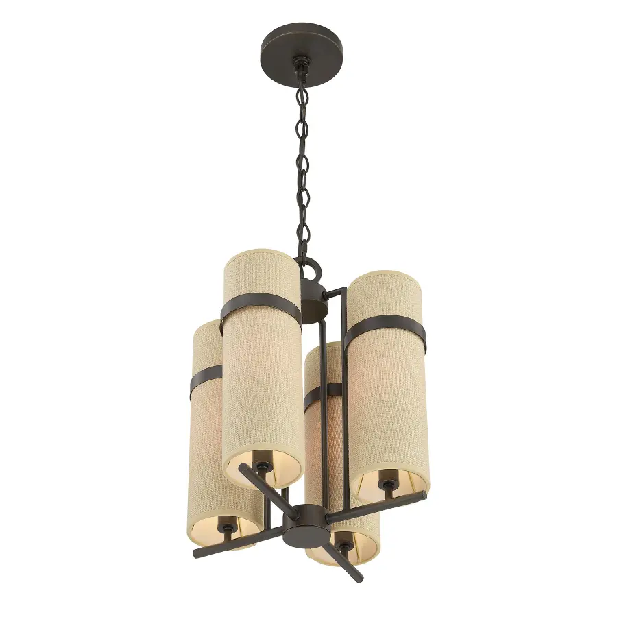 Weston 4-Light Chandelier in Mediterranean Bronze by Dann Foley - Image 4
