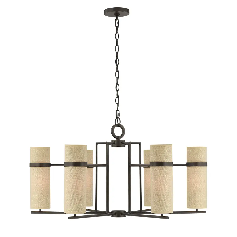 Weston 6-Light Chandelier in Mediterranean Bronze by Dann Foley - Image 1