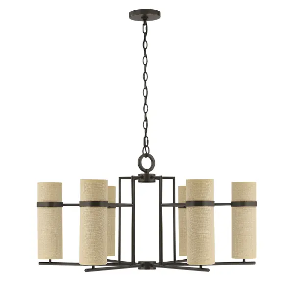 Weston 6-Light Chandelier in Mediterranean Bronze by Dann Foley - alternate view
