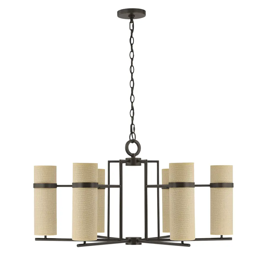 Weston 6-Light Chandelier in Mediterranean Bronze by Dann Foley - Image 2