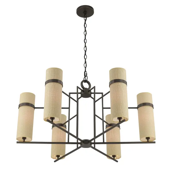 Weston 6-Light Chandelier in Mediterranean Bronze by Dann Foley - Image 4