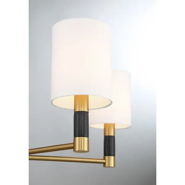 Conrad 5-Light Chandelier in Warm Brass - Image 6