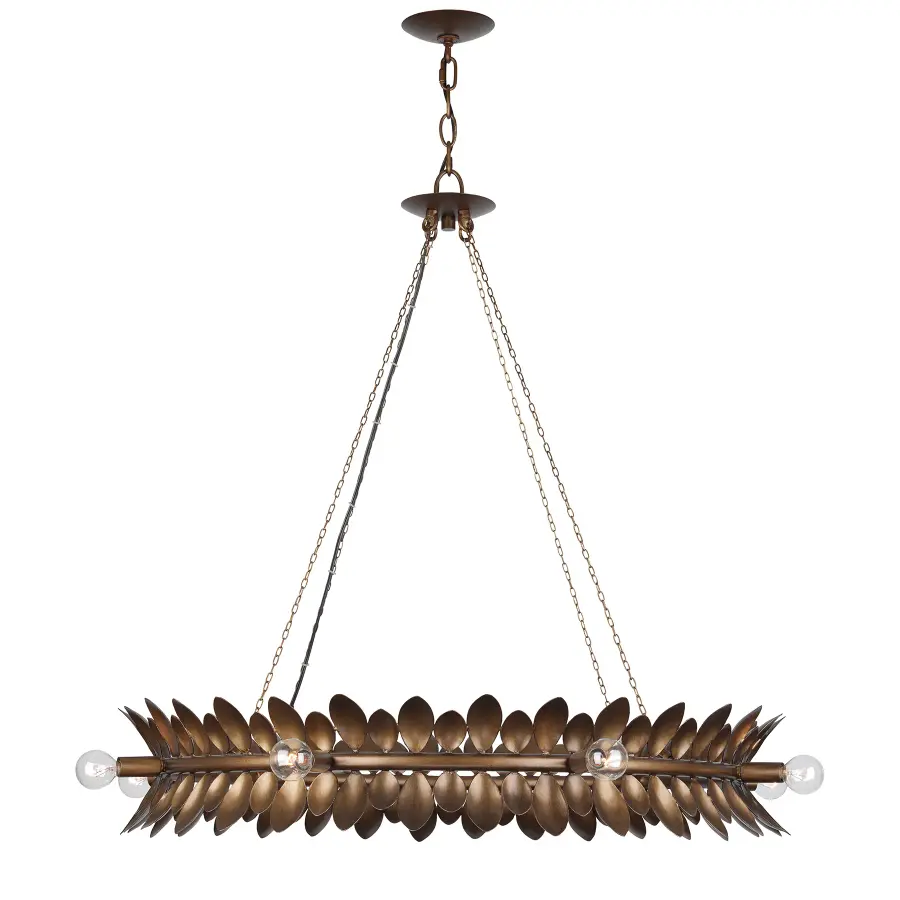Heiress 8-Light Chandelier in Patinated Bronze by Breegan Jane - Image 1