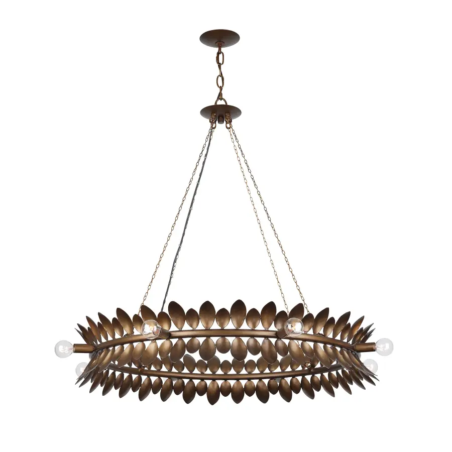 Heiress 8-Light Chandelier in Patinated Bronze by Breegan Jane - Image 3