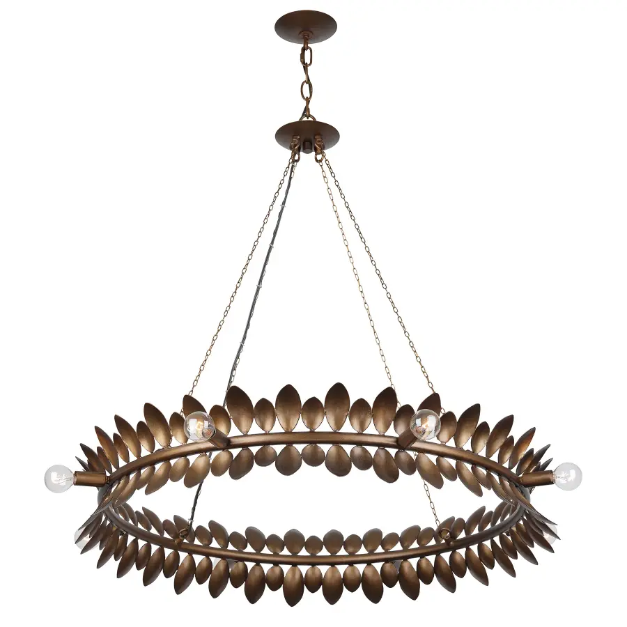 Heiress 8-Light Chandelier in Patinated Bronze by Breegan Jane - Image 4