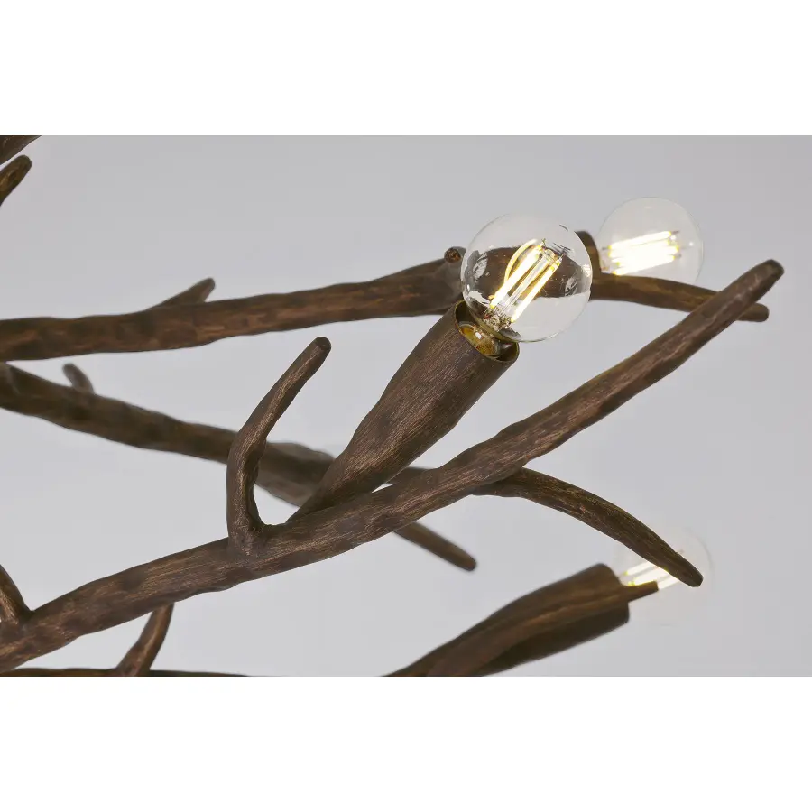 Palisades 12-Light Chandelier in Bark by Breegan Jane - Image 5