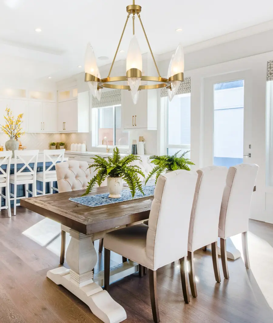 Nouvel 6-Light Chandelier in Warm Brass - Image 7