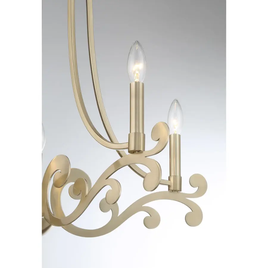 Lombard 5-Light Chandelier in Noble Brass - Image 6