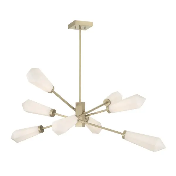 Leland LED Chandelier in Noble Brass - Image 1