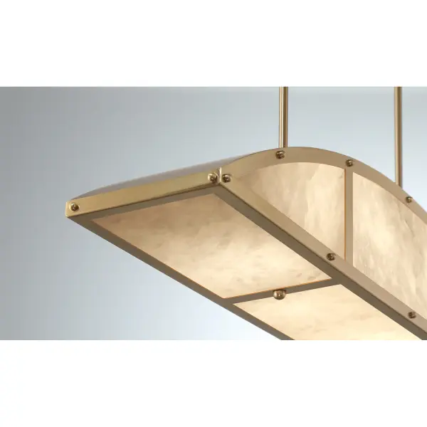 Legacy Four Light Linear Chandelier in Warm Brass - Image 6