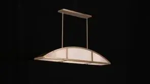 Legacy Four Light Linear Chandelier in Warm Brass - Image 7