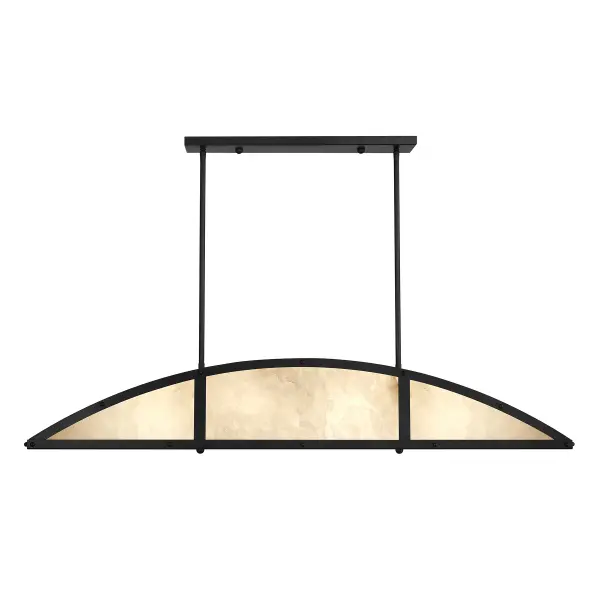 Legacy 4-Light Linear Chandelier in Matte Black by Breegan Jane - Image 1