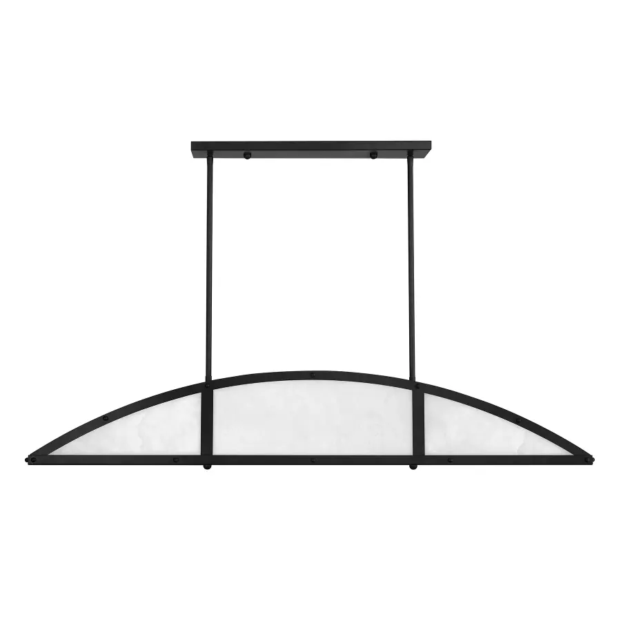 Legacy 4-Light Linear Chandelier in Matte Black by Breegan Jane - Image 2