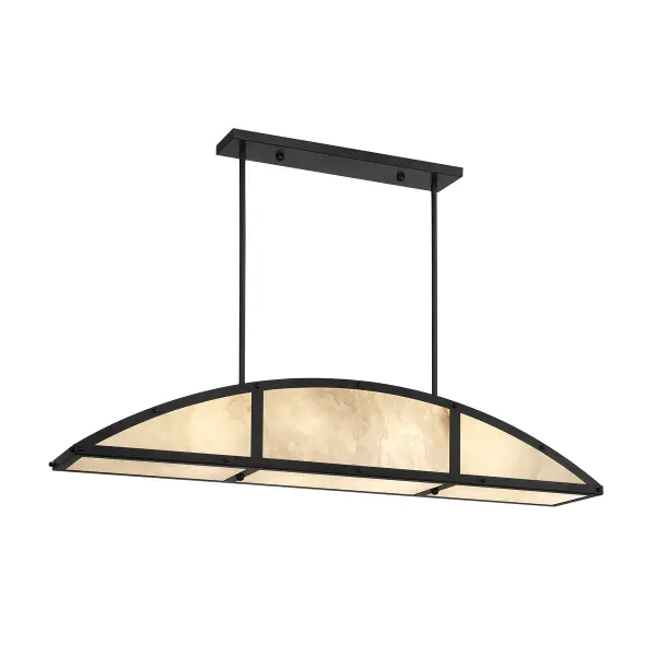 Legacy 4-Light Linear Chandelier in Matte Black by Breegan Jane - Image 3