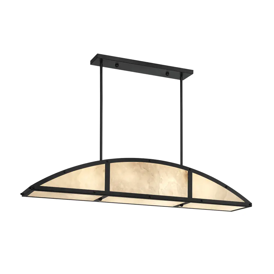 Legacy 4-Light Linear Chandelier in Matte Black by Breegan Jane - Image 3