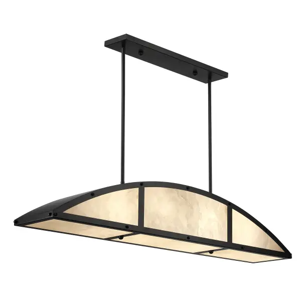 Legacy 4-Light Linear Chandelier in Matte Black by Breegan Jane - Image 4