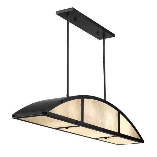 Legacy 4-Light Linear Chandelier in Matte Black by Breegan Jane - Image 5