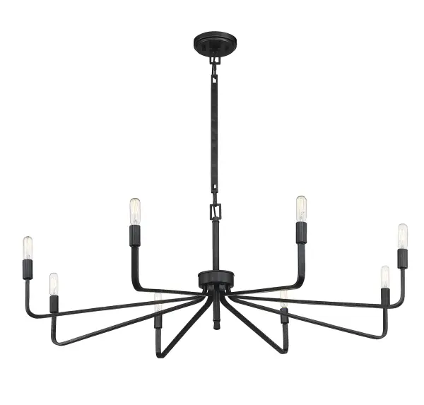 Salem 8-Light Chandelier in Forged Iron - Image 4