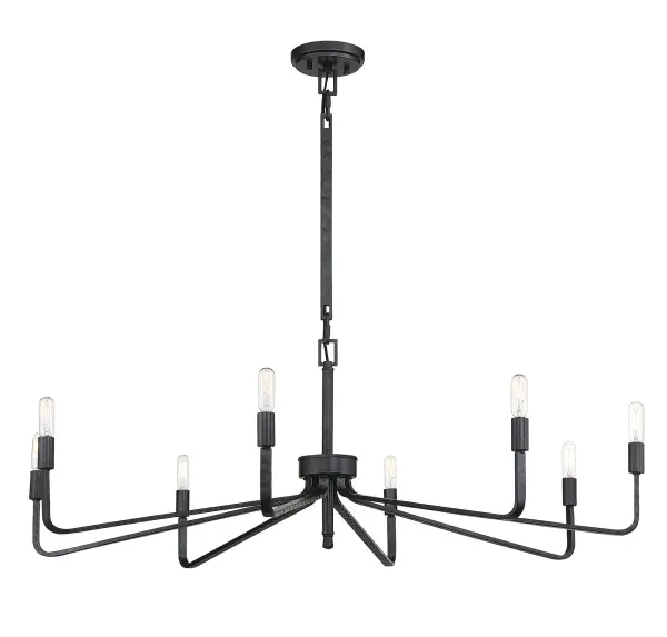 Salem 8-Light Chandelier in Forged Iron - Image 5