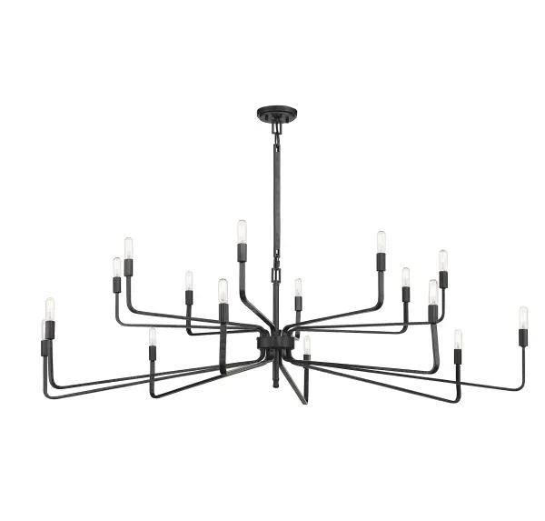 Salem 16-Light Chandelier in Forged Iron - Image 5