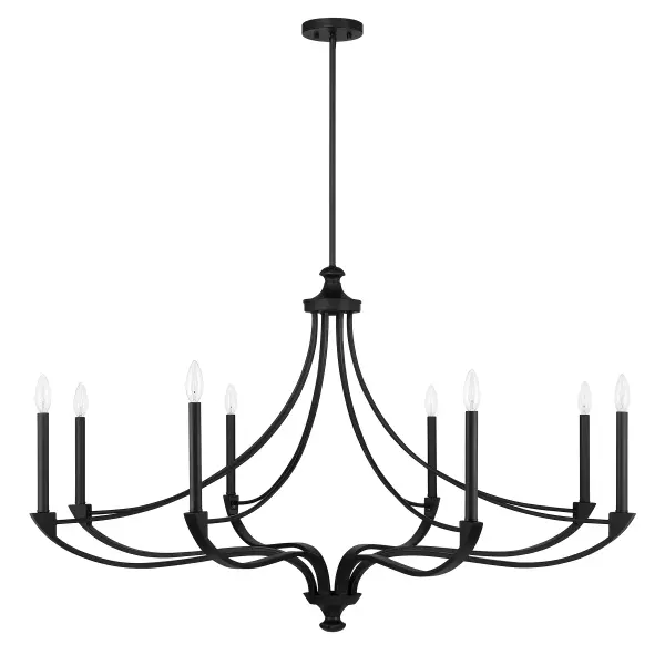 Preserve 8-Light Chandelier in Matte Black - Image 2
