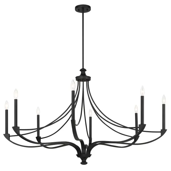 Preserve 8-Light Chandelier in Matte Black - Image 5
