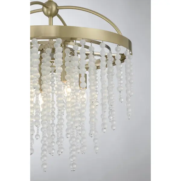 Jeanette 4-Light Chandelier in Noble Brass - Image 7