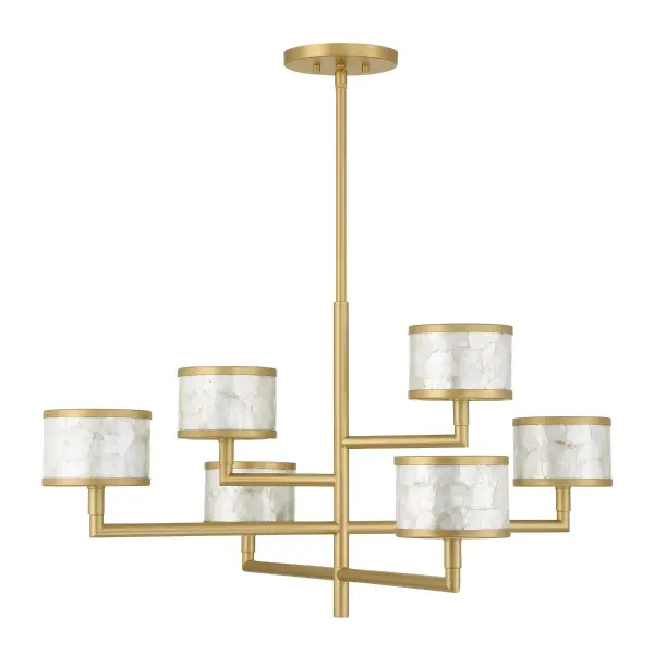 Mariquita 6-Light Chandelier in Spun Gold by Breegan Jane - Image 2