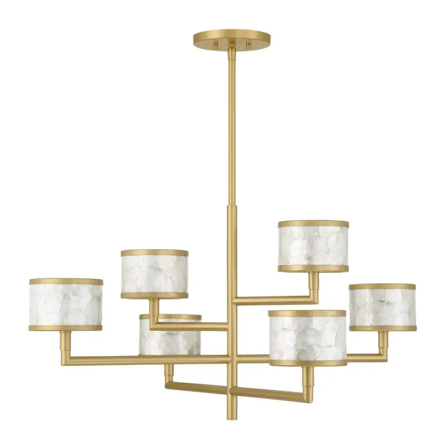 Mariquita 6-Light Chandelier in Spun Gold by Breegan Jane - Image 2
