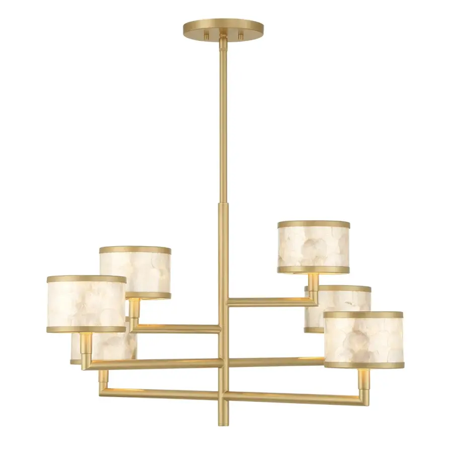 Mariquita 6-Light Chandelier in Spun Gold by Breegan Jane - Image 3