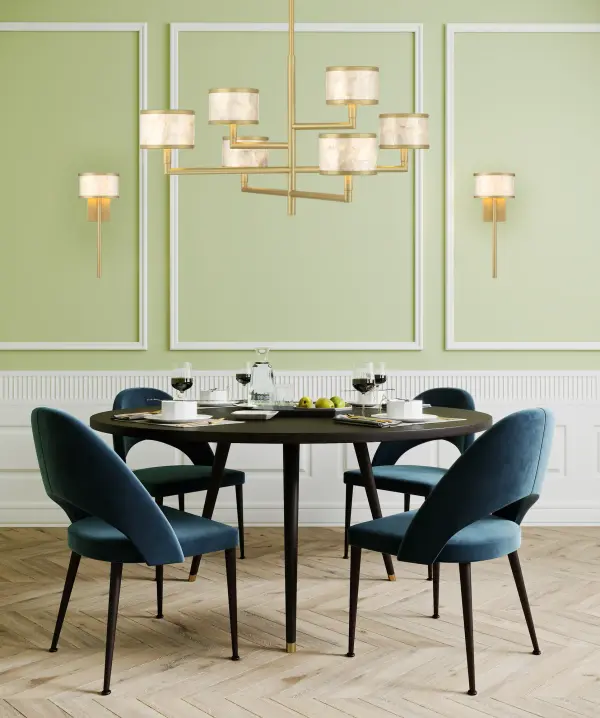 Mariquita 6-Light Chandelier in Spun Gold by Breegan Jane - Image 7