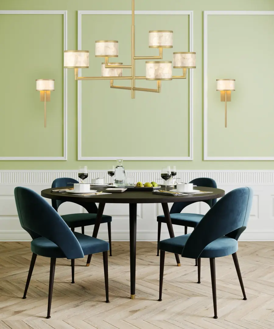 Mariquita 6-Light Chandelier in Spun Gold by Breegan Jane - Image 7