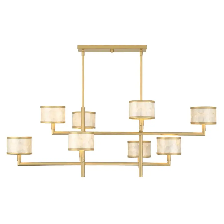 Mariquita 8-Light Chandelier in Spun Gold - Image 3