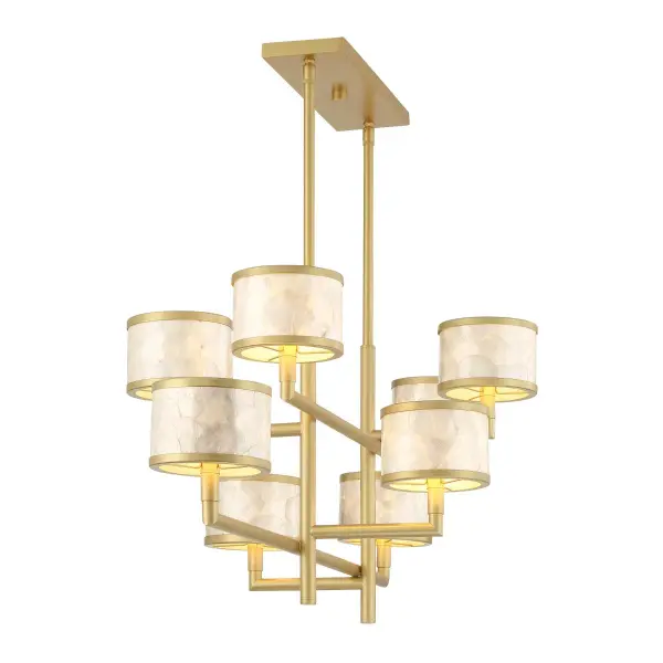 Mariquita 8-Light Chandelier in Spun Gold - Image 5