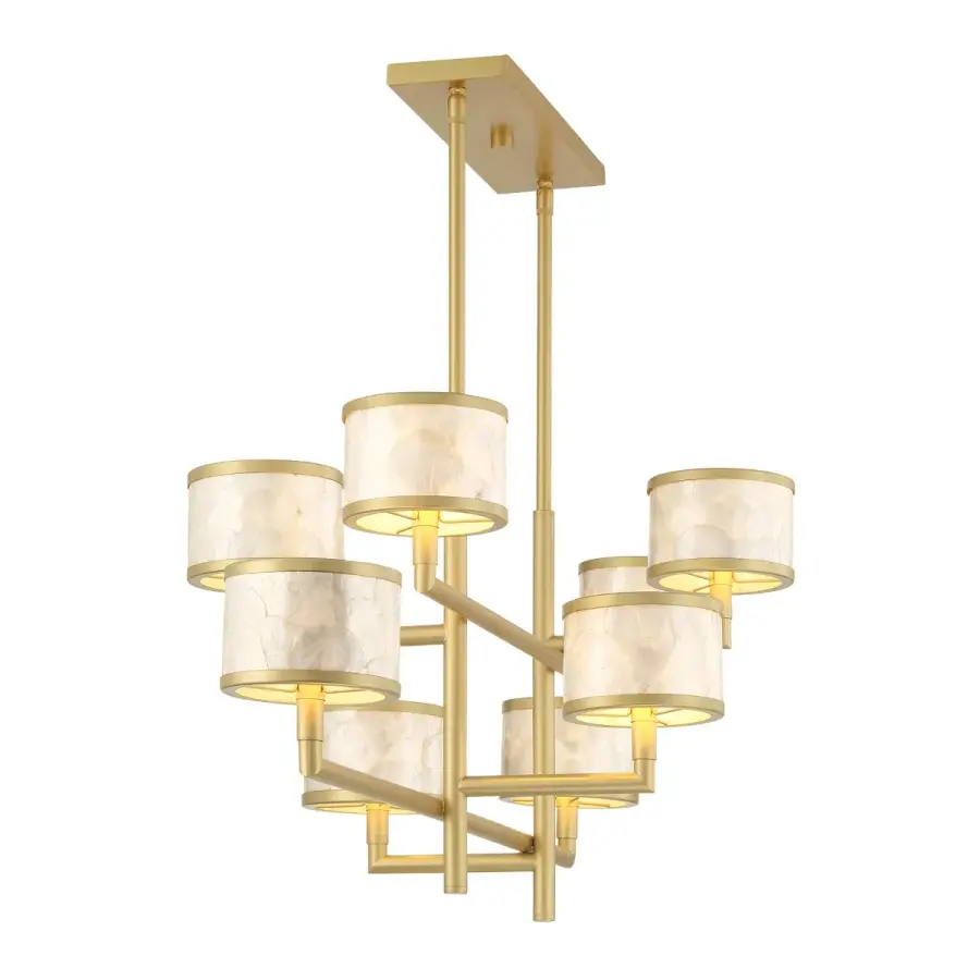 Mariquita 8-Light Chandelier in Spun Gold - Image 5