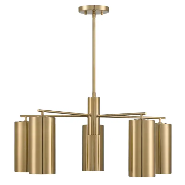 Lio 5-Light Chandelier in Noble Brass by Breegan Jane - Image 3