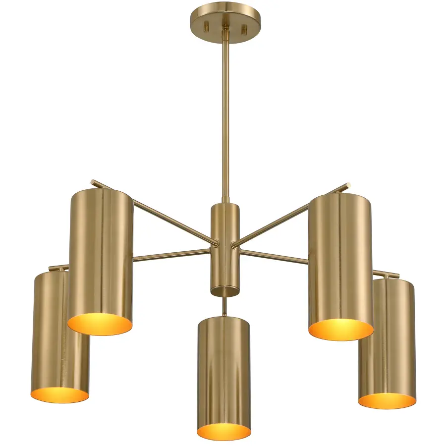 Lio 5-Light Chandelier in Noble Brass by Breegan Jane - Image 4