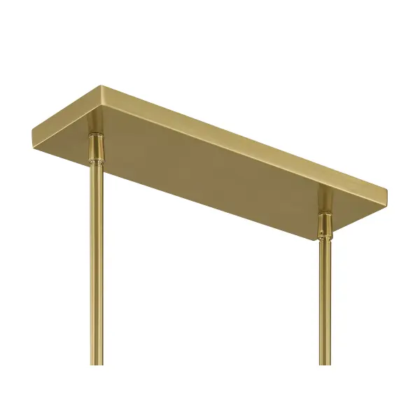 Turin 8-Light Linear Chandelier in Warm Brass by Dann Foley - Image 6