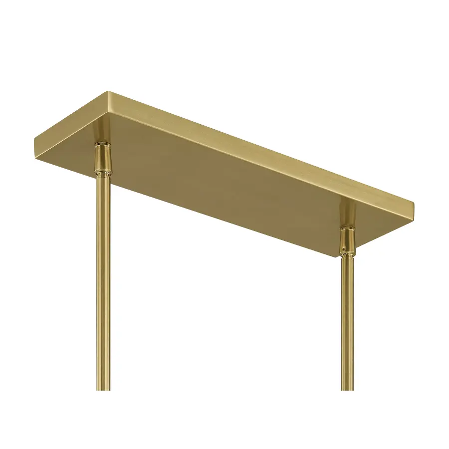 Turin 8-Light Linear Chandelier in Warm Brass by Dann Foley - Image 6