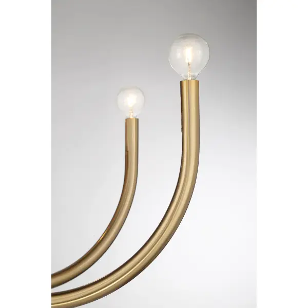 Sorrento Eight Light Chandelier in Noble Brass - Image 6