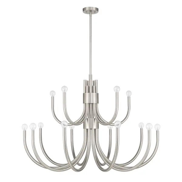 Sorrento 15-Light Chandelier in Satin Nickel - Image 2