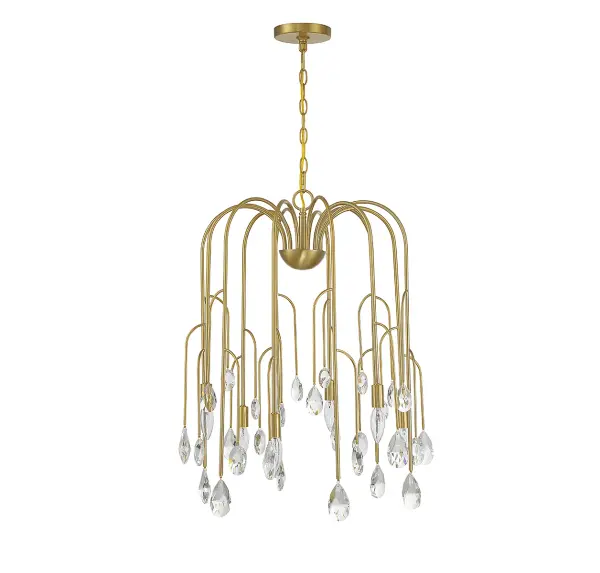 Anholt 6-Light Chandelier in Noble Brass - Image 2