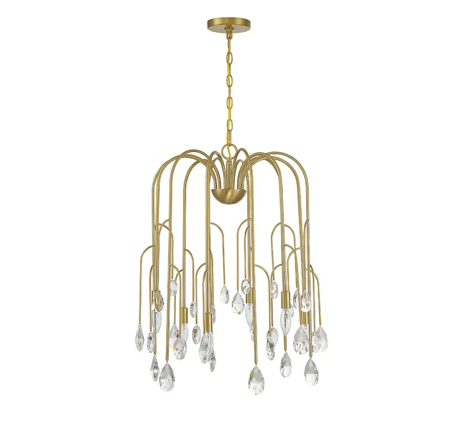 Anholt 6-Light Chandelier in Noble Brass - Image 2